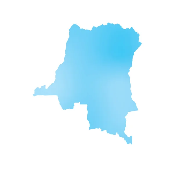 Карта страны Демократическая Республика Конго — стоковое фото