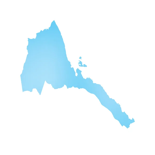 Kaart van het land van Eritrea — Stockfoto