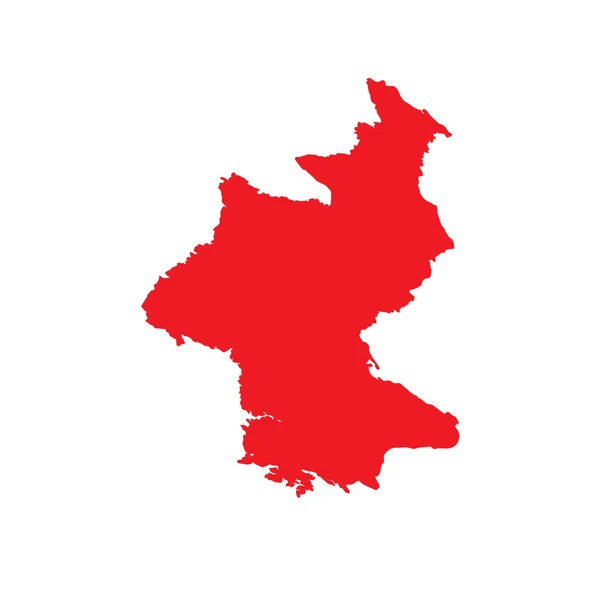 Map of the country of North Korea — Stock Photo, Image