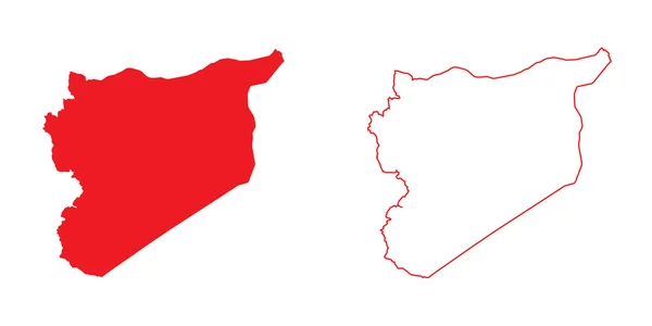 シリアの国の地図 — ストック写真