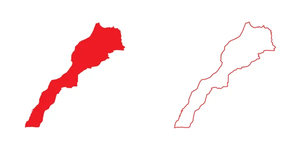 モロッコの国の地図 — ストック写真