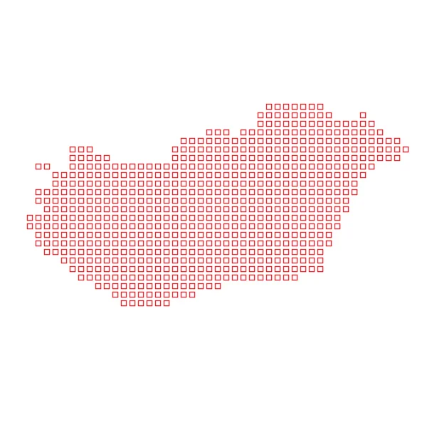Karte des Landes von Ungarn — Stockfoto