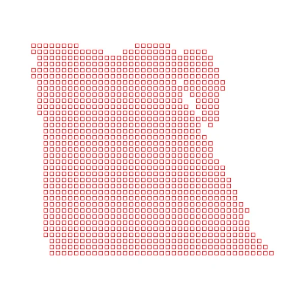 Mapa kraju, Egipt — Zdjęcie stockowe