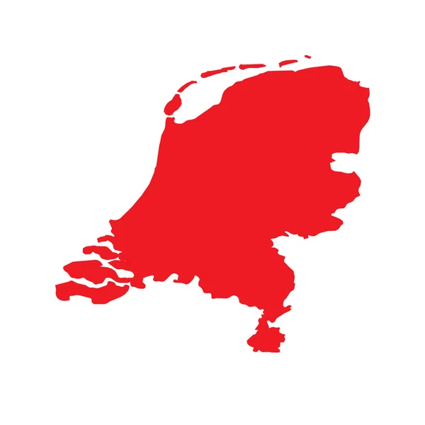 Kaart van het land van Nederland — Stockfoto