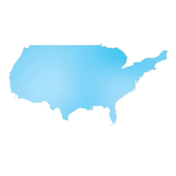 Mappa del paese di Stati Uniti d'America — Foto Stock