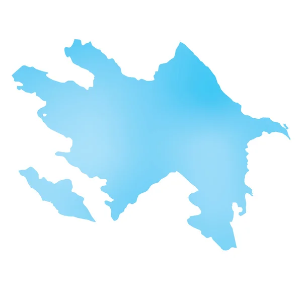 Mapa do país do Azerbaijão — Fotografia de Stock