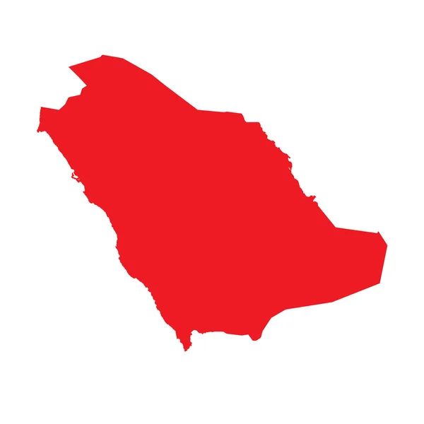 Mapa do país da Arábia Saudita — Fotografia de Stock