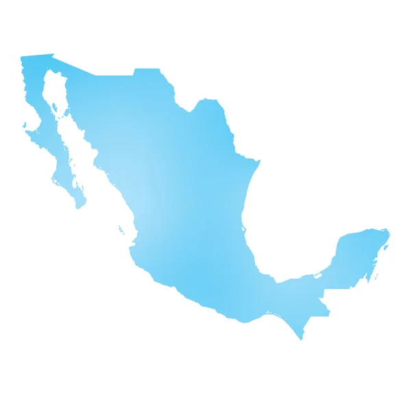 Map of the country of Mexico — Stock Photo, Image