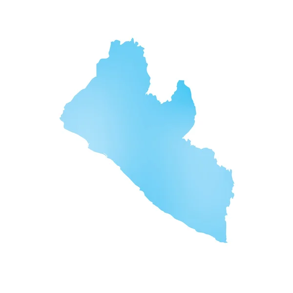 Liberya ülke Haritası — Stok fotoğraf