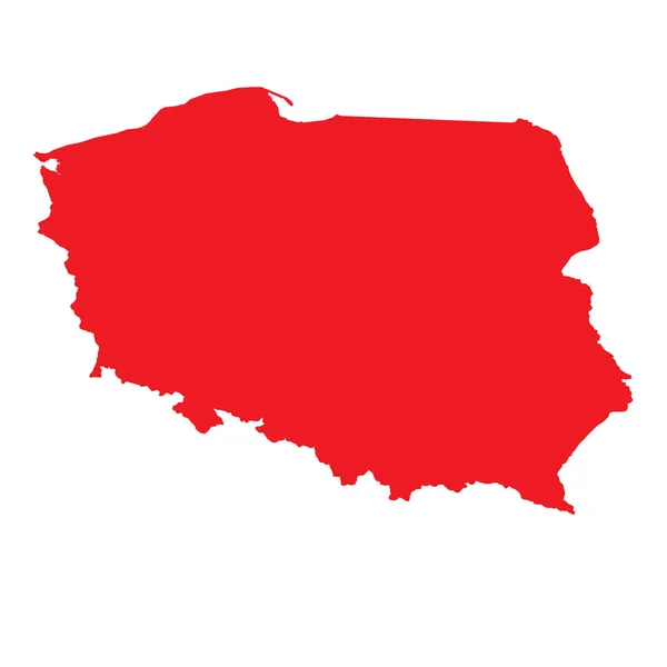Mapa del país de Polonia —  Fotos de Stock