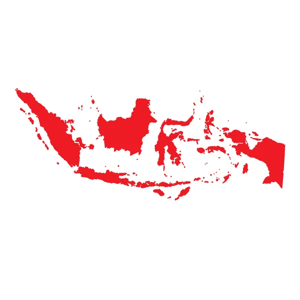 Map of the country of Indonesia — Stock Photo, Image