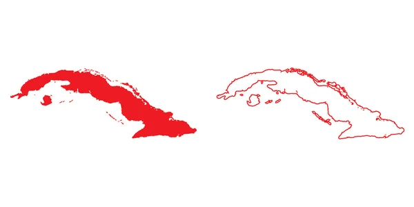 キューバの国の地図 — ストック写真