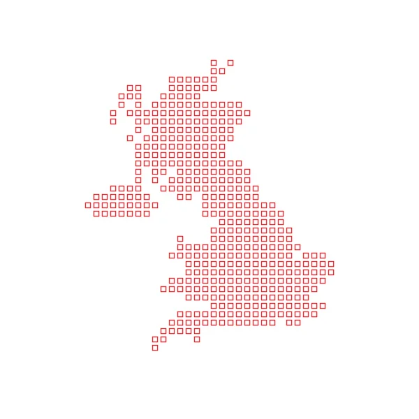 Mapa del país de Reino Unido — Foto de Stock
