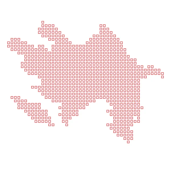 アゼルバイジャンの国の地図 — ストック写真