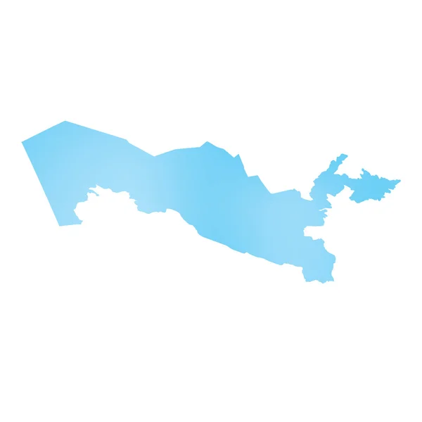 Map of the country of Uzbekistan — Stock Photo, Image