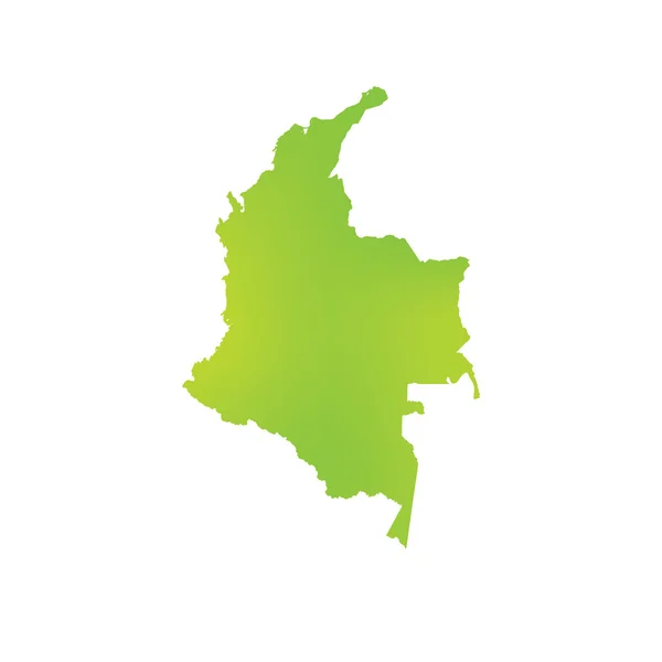 Mapa del país de Colombia — Foto de Stock