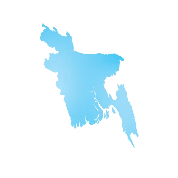 Kaart van het land van Bangladesh — Stockfoto