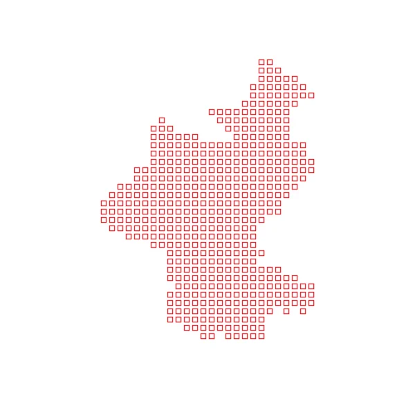 Χάρτη της χώρας της Βόρειας Κορέας — Φωτογραφία Αρχείου