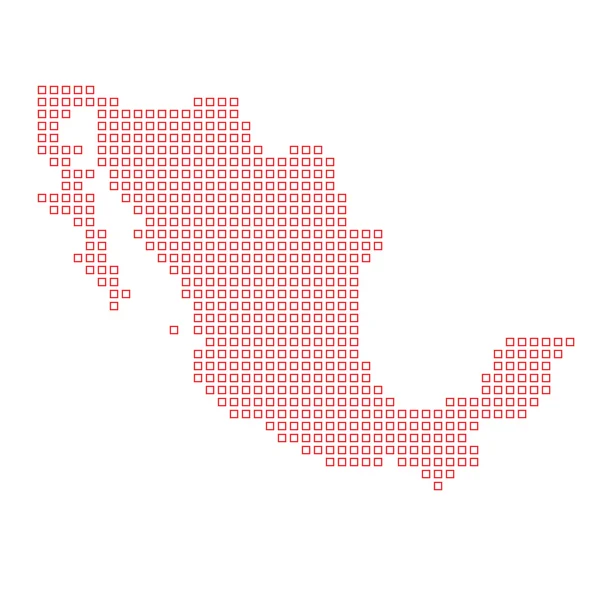 Mexikó országának térképe — Stock Fotó