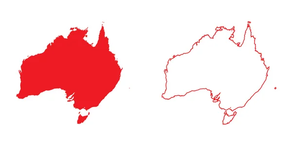 Map of the country of Australia — Stock Photo, Image