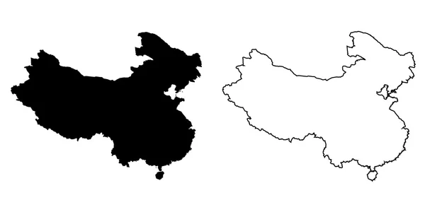 2.中国的地图 — 图库照片