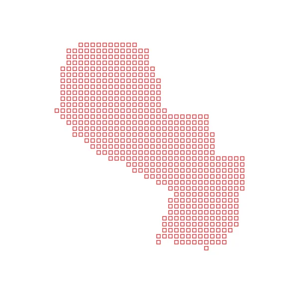 巴拉圭的国家的地图 — 图库照片