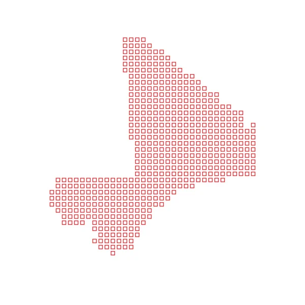 Mapa del país de Malí — Foto de Stock