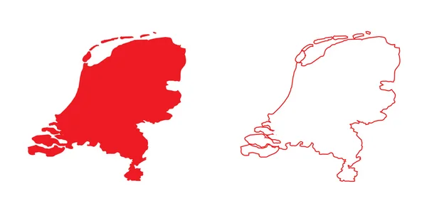 Mapa del país de Países Bajos — Foto de Stock