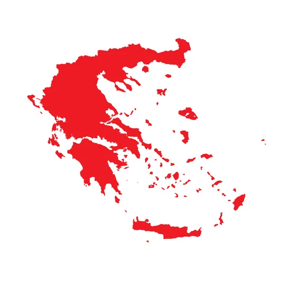 Mapa del país de Grecia — Foto de Stock