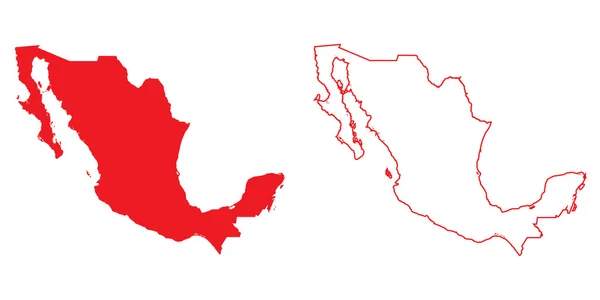 Carte du pays du Mexique — Photo