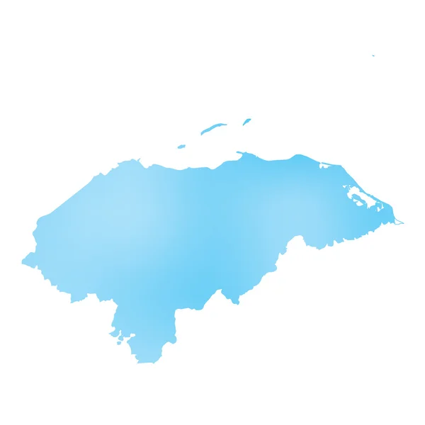Kaart van het land van Honduras — Stockfoto