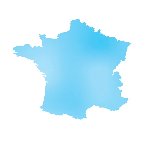 Fransa ülke Haritası — Stok fotoğraf