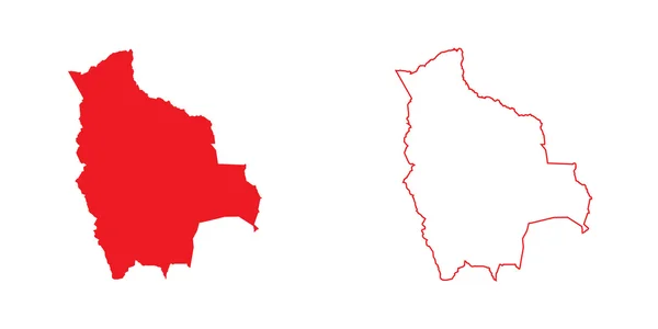 ボリビアの国の地図 — ストック写真