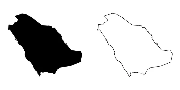 Mapa del país de Arabia Saudita —  Fotos de Stock