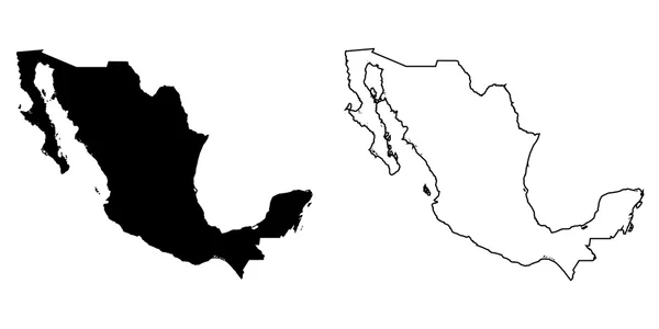 メキシコの地図 — ストック写真