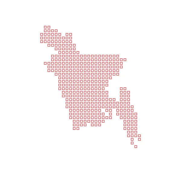 Mapa del país de Bangladesh — Foto de Stock