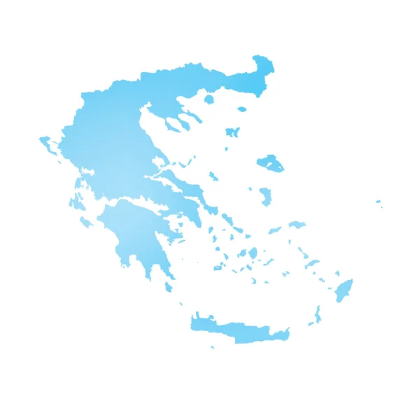 Mapa del país de Grecia — Foto de Stock