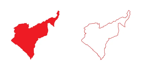 Kamerunin maan kartta — kuvapankkivalokuva