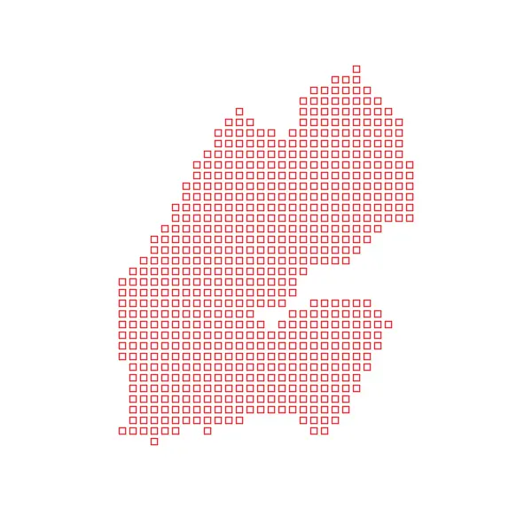 지부티의 국가의 지도 — 스톡 사진