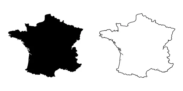 Map of the country of France — Stock Photo, Image