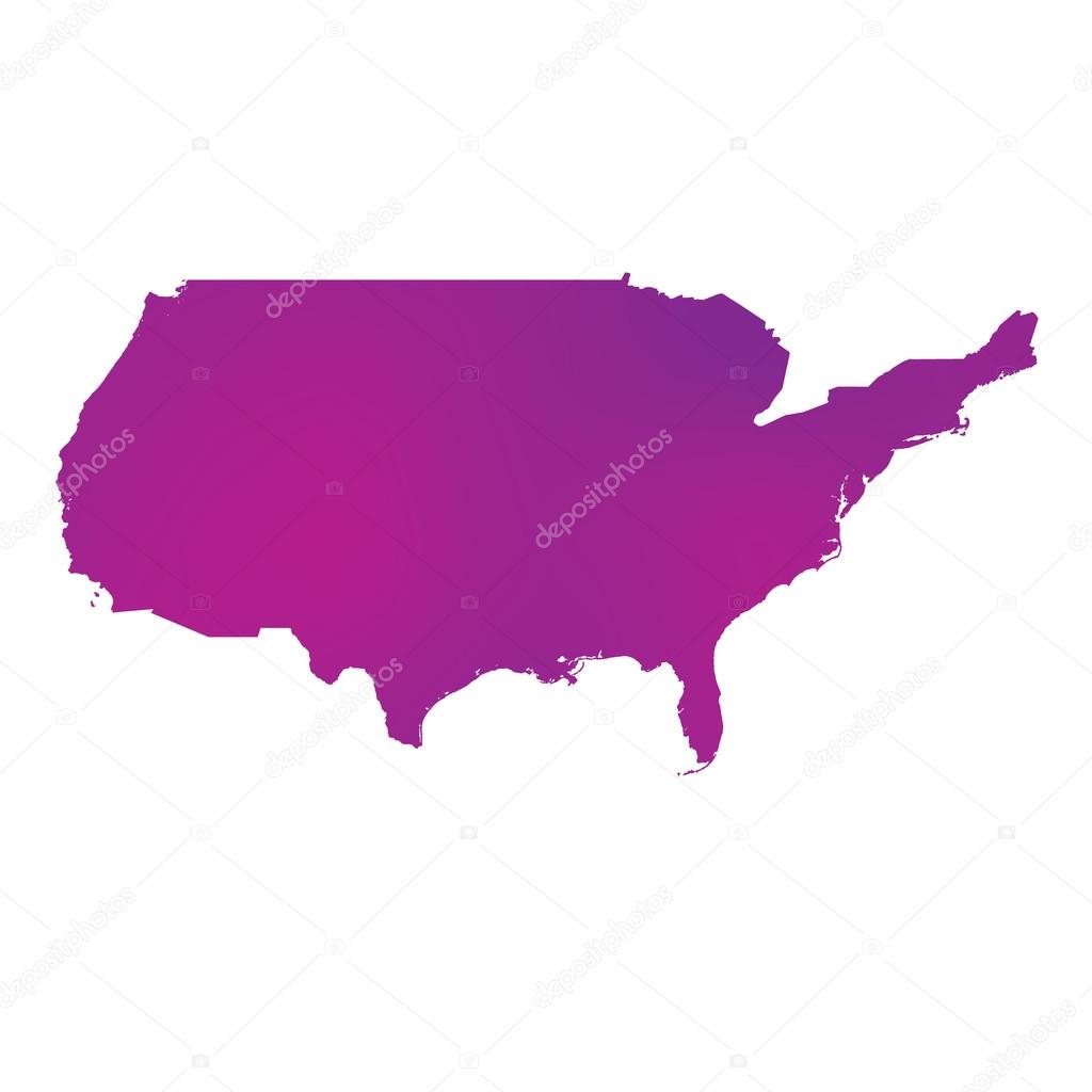 Map of the country of United States of America — Stock Photo