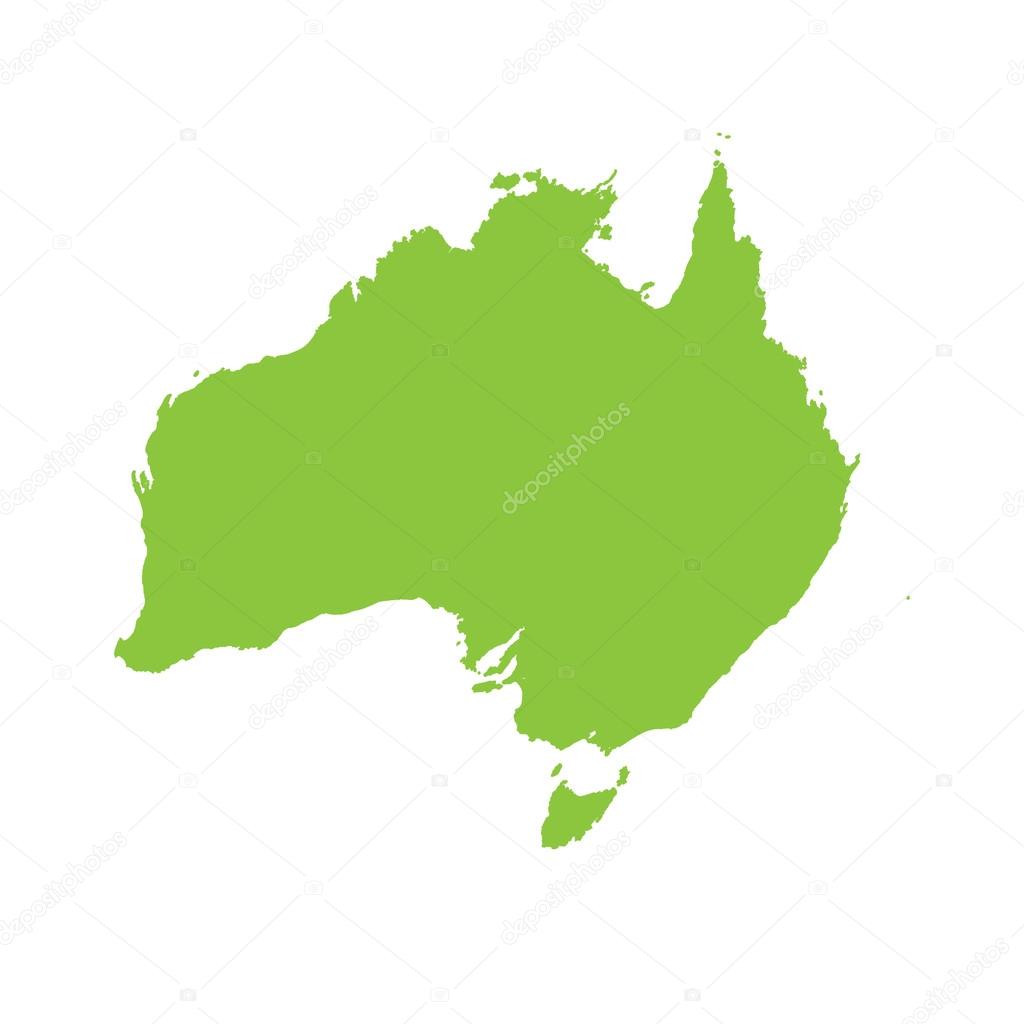 Map of the country of Australia — Stock Photo © PaulStringer 110975218