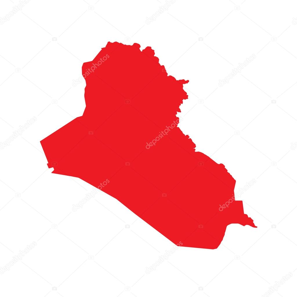 Map of the country of Iraq — Stock Photo © PaulStringer 110977822
