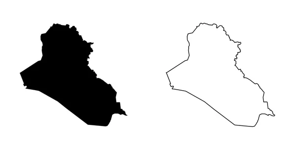 Karta över landet av Irak — Stockfoto