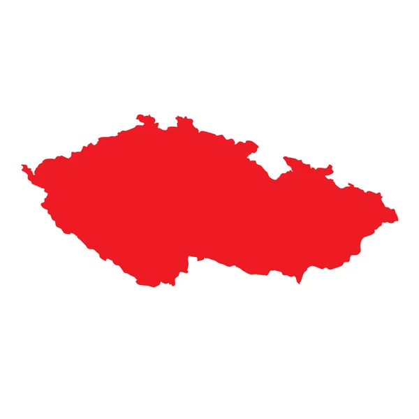 Kaart van het land van de Tsjechische Republiek — Stockfoto