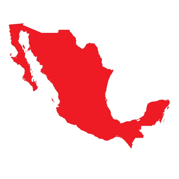 Meksika 'nın haritası. — Stok fotoğraf