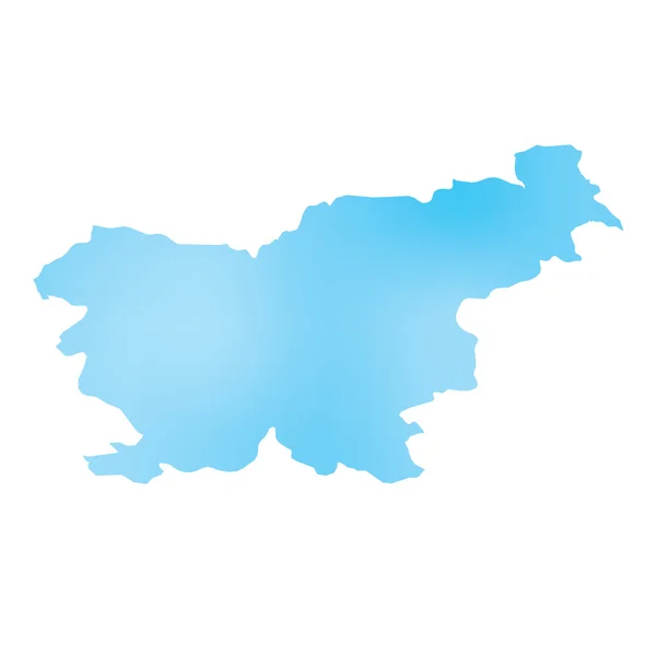 Map of the country of Slovenia — Stock Photo, Image