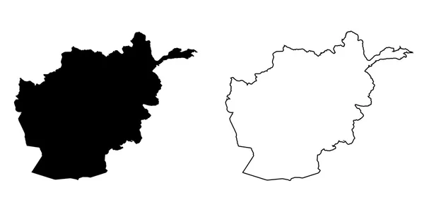 Mapa del país de Afganistán — Foto de Stock