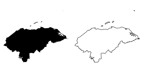 ホンジュラスの国の地図 — ストック写真