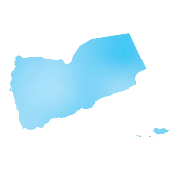 Map of the country of Yemen — Stock Photo, Image